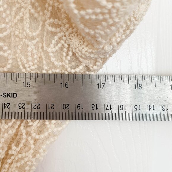 Modcloth Magic In The Air Floral Lace Wrap Dress Size Small Ivory Cream Boho - Picture 13 of 14